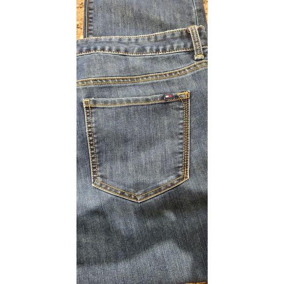 Tommy Hilfiger Jeans Womens 18 Skinny Mid Rise Dark Wash Blue Denim Stretch - Picture 6 of 15